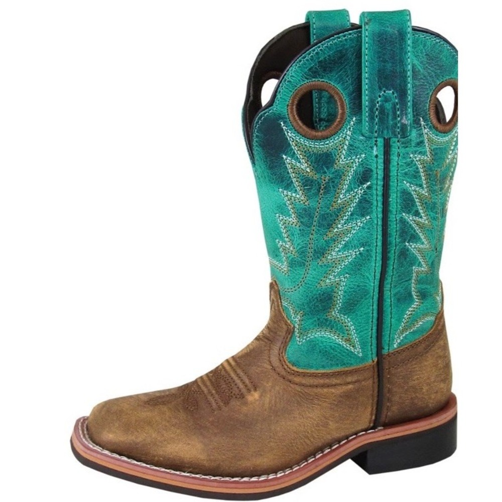 New Smoky Mountain Western Cowgirl Boots Jesse 3851 Green Brown Men 7 Woman 9